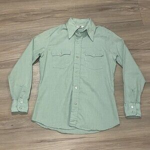 VTG Big E Levi’s Button Down Military Style Shirt Men's XS